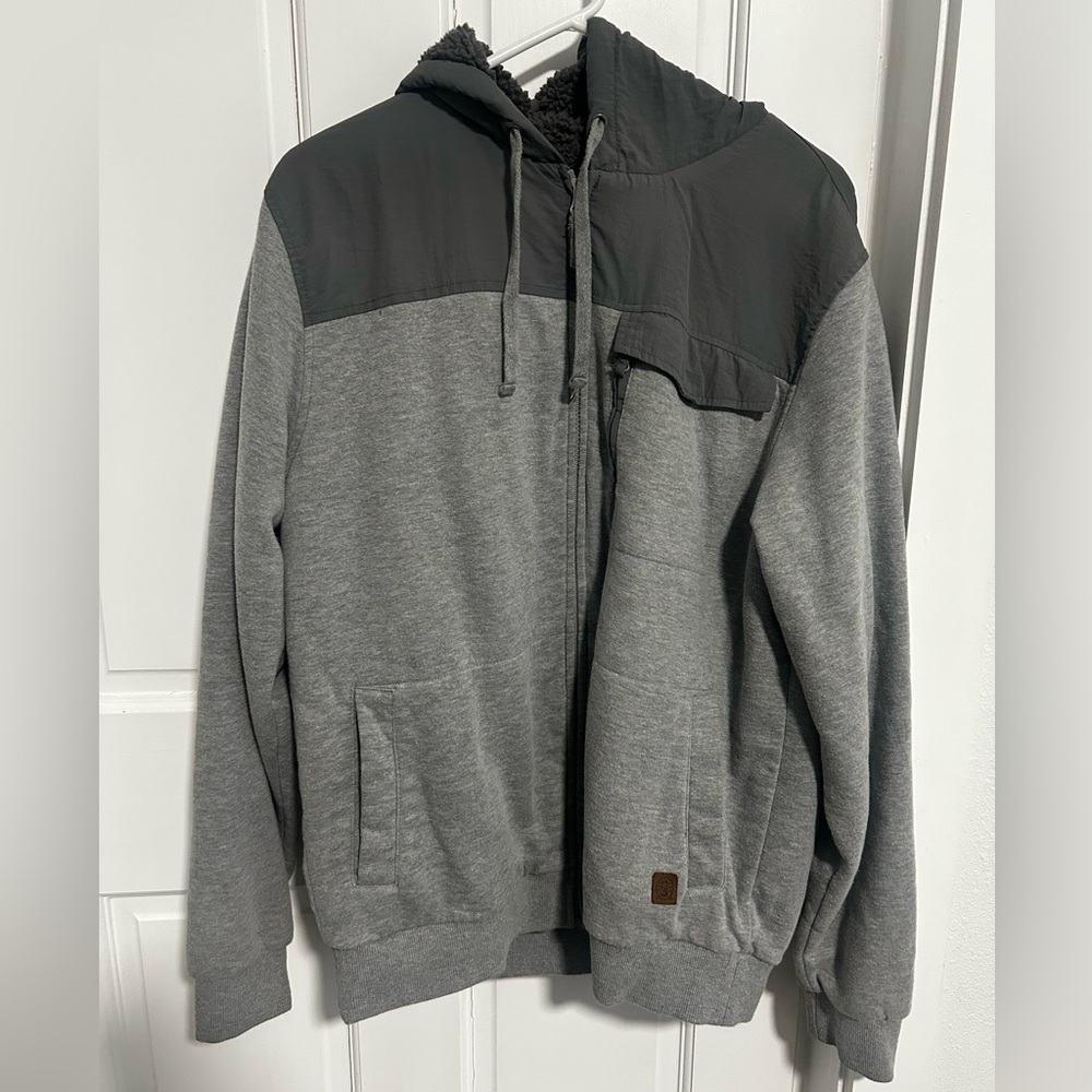 Coleman zip up hoodie- gray
